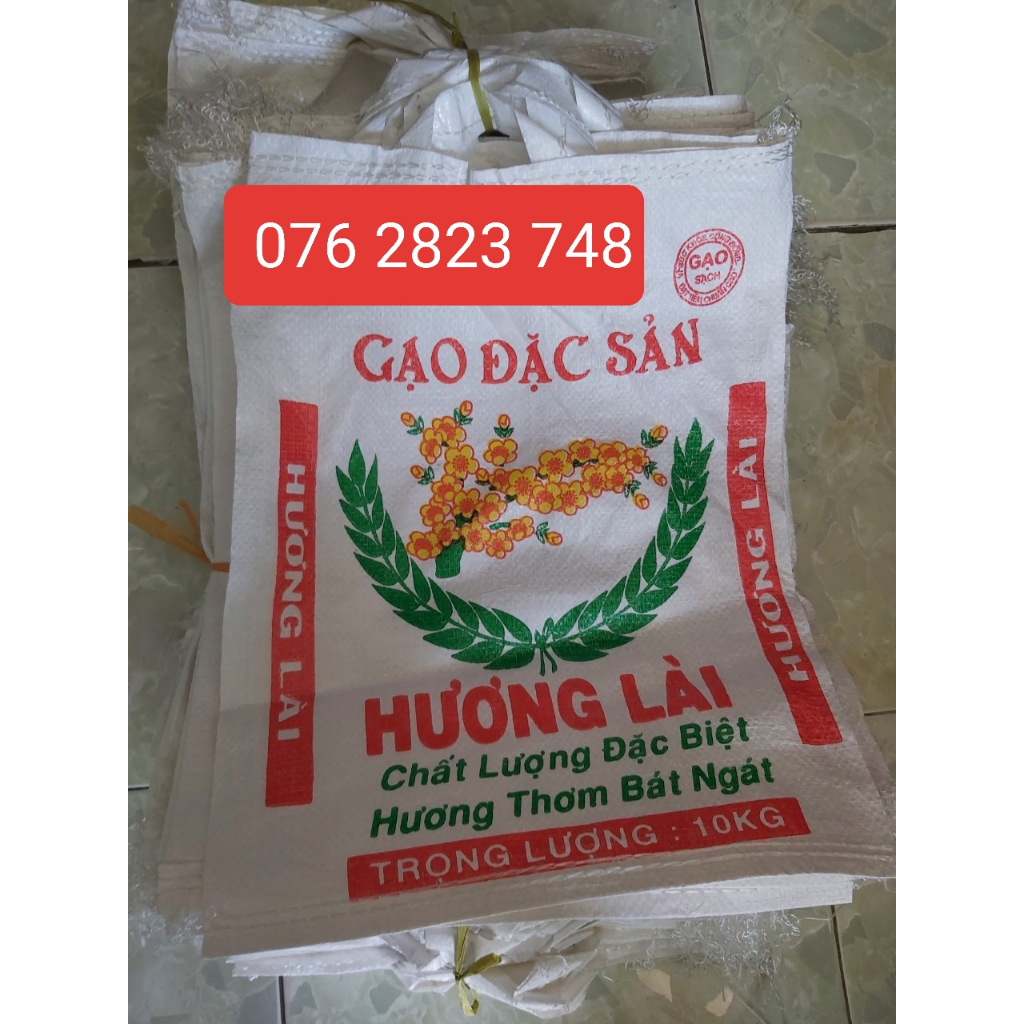 BAO GẠO HƯƠNG LÀI 10 KG - XANH LÁ, HỒNG, CAM, TRẮNG ĐỀU CÓ - COMBO 50 CÁI