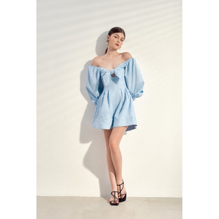 SAP-Jumsuit cột nơ ống rộng Journey