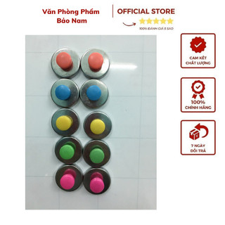 Nam Châm Có Núm Đường Kính 34mm, có thể giữ chặt giấy tờ, tài liệu trên bảng