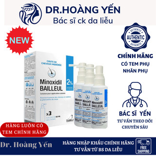 Xịt mọc tóc minoxidil bailleul 2% nhập khẩu pháp-ngăn rụng tóc, kích thích mọc tóc - bs hoàng yến