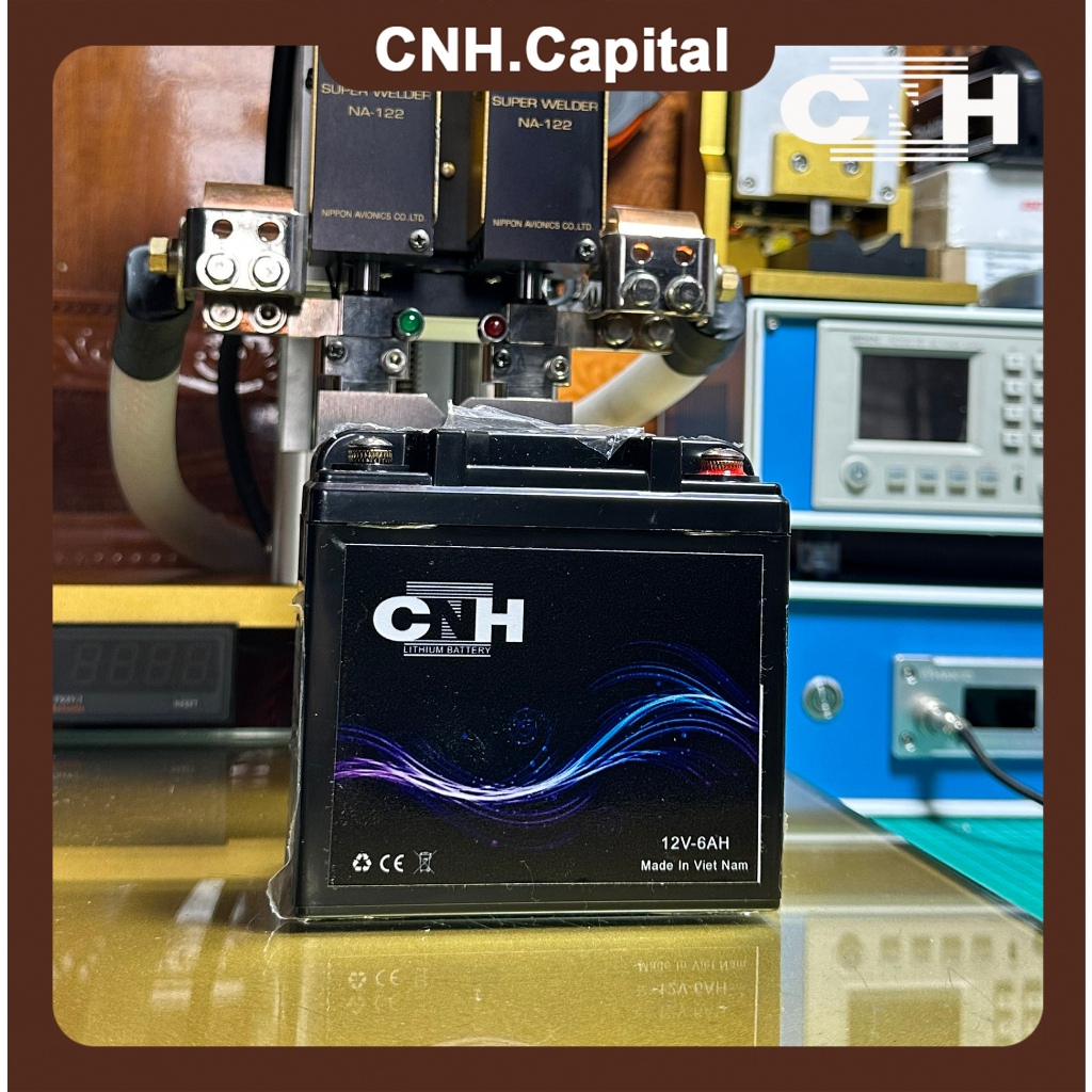Bình ắc quy Lithium 12V - 6Ah thay thế cho Ắc quy xe máy