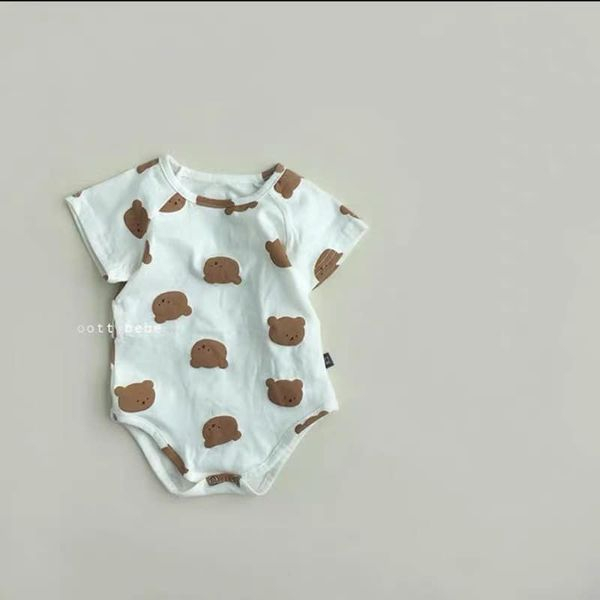 Bộ Body Gấu Body Liền Thân Cho Bé Yêu Từ 3-13kg Chất Vải Cotton Mềm Mịn, AN Toàn Cho Da Bé Thời Trang Trẻ Em Dâu Store