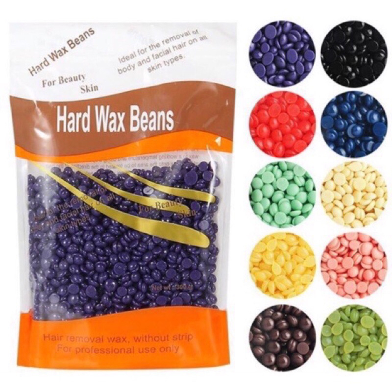 Sáp wax lông dạng hạt cao cấp beans 400g chuẩn tặng que wax
