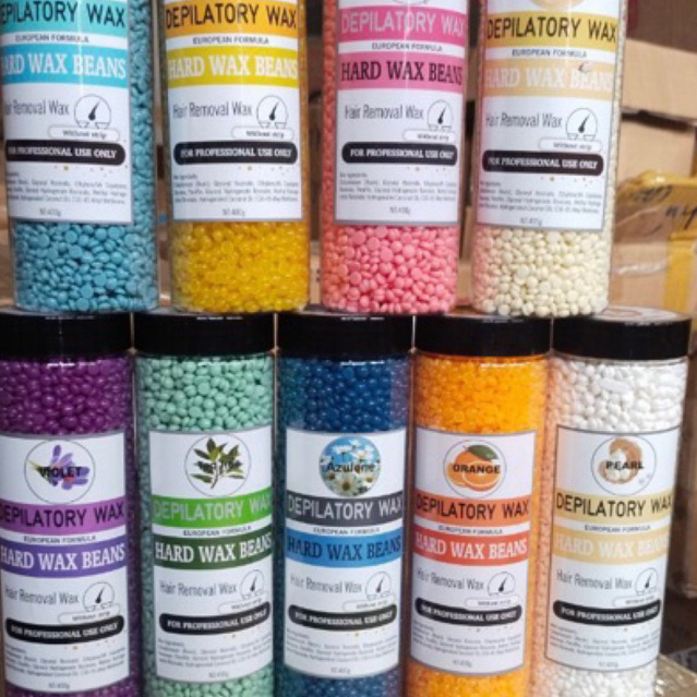 Sáp wax lông hạt đậu HARD WAX BEANS hộp 400g