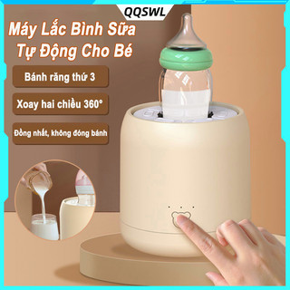  Máy lắc bình sữa tự động cho bé Máy lắc sữa tự động chế độ có thể sạc lại Máy pha sữa cho bé chế độ xoay 360 độ 3 bánh răng Thao tác một lần bấm 