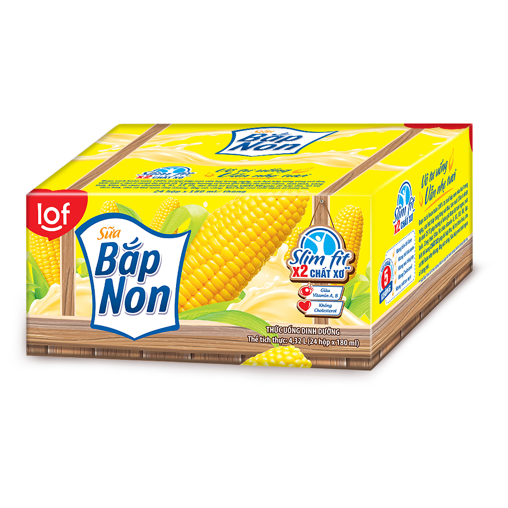 Lof sữa bắp non thùng 24 hộp x 180ml