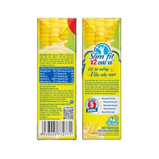 Lof sữa bắp non thùng 24 hộp x 180ml