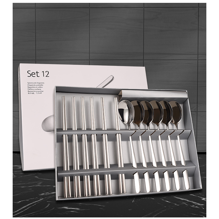 SET THÌA ĐŨA INOX 12 MÓN
