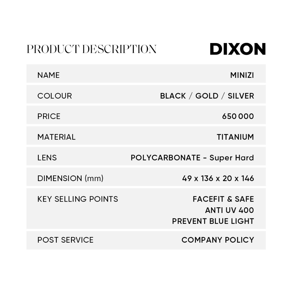 Mắt kính nam nữ MINIZI form vuông góc tròn bầu Titanium cao cấp - CARASE