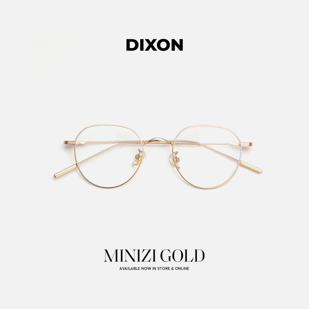 Mắt kính nam nữ MINIZI form vuông góc tròn bầu Titanium cao cấp - CARASE