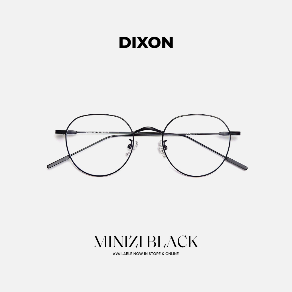 Mắt kính nam nữ MINIZI form vuông góc tròn bầu Titanium cao cấp - CARASE