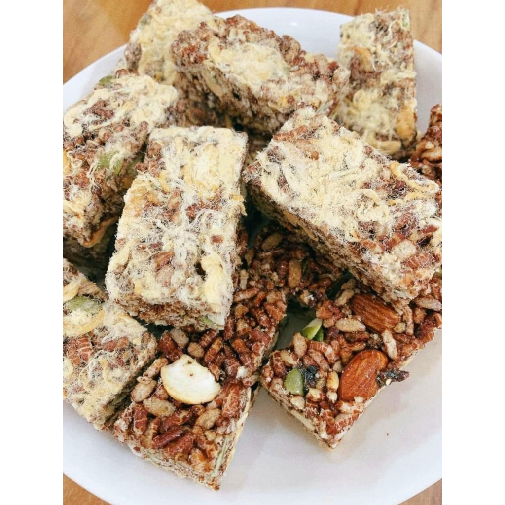 Thanh gạo lứt hạt rong biển/ Thanh gạo lứt hạt chà bông ăn ngon healthy