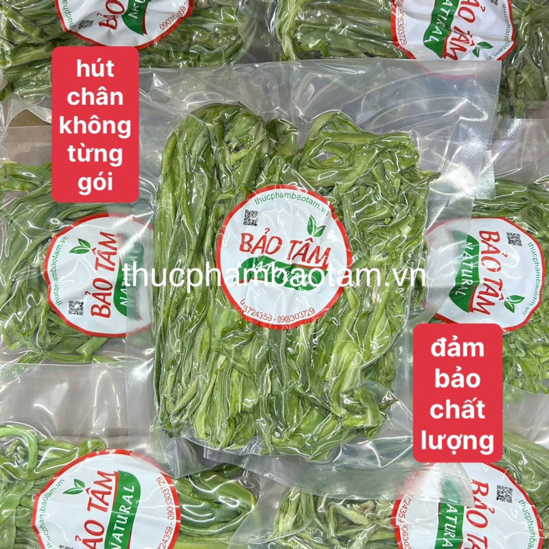 RAU TIẾN VUA KHÔ LOẠI 1 - xanh, non, giòn, thơm - hút chân không từng gói