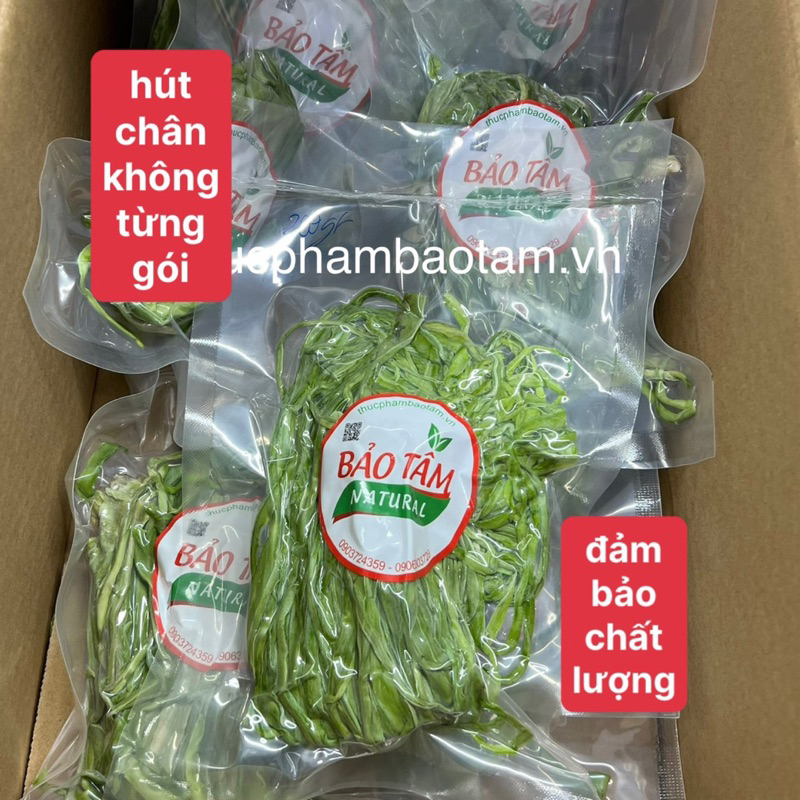 RAU TIẾN VUA KHÔ LOẠI 1 - xanh, non, giòn, thơm - hút chân không từng gói