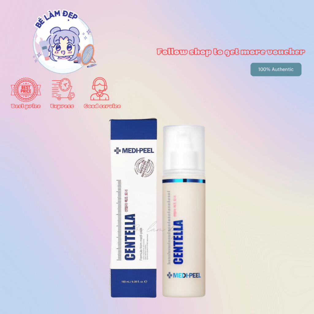 Nước Hoa Hồng Căng Bóng Chiết Xuất Rau Má Medi-Peel Centella Mezzo Toner 180ml Hàn Quốc - Medi Peel