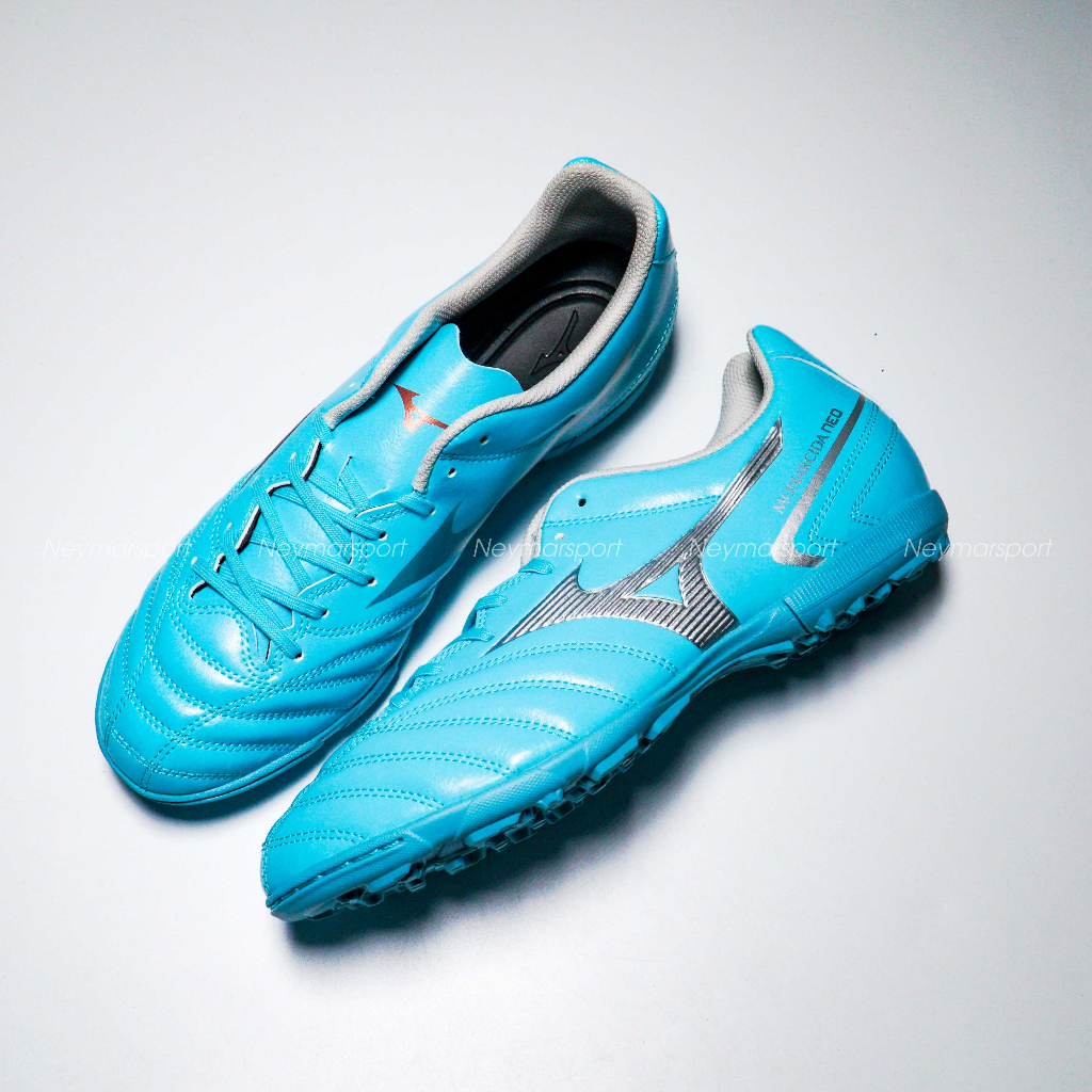 Giày đá banh cỏ nhân tạo Mizuno Monarcida Neo II Select AS TF Azure Blue - Blue/Silver