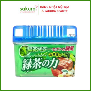 Hộp khử mùi tủ lạnh hương trà xanh - Hàng Nhật nội địa