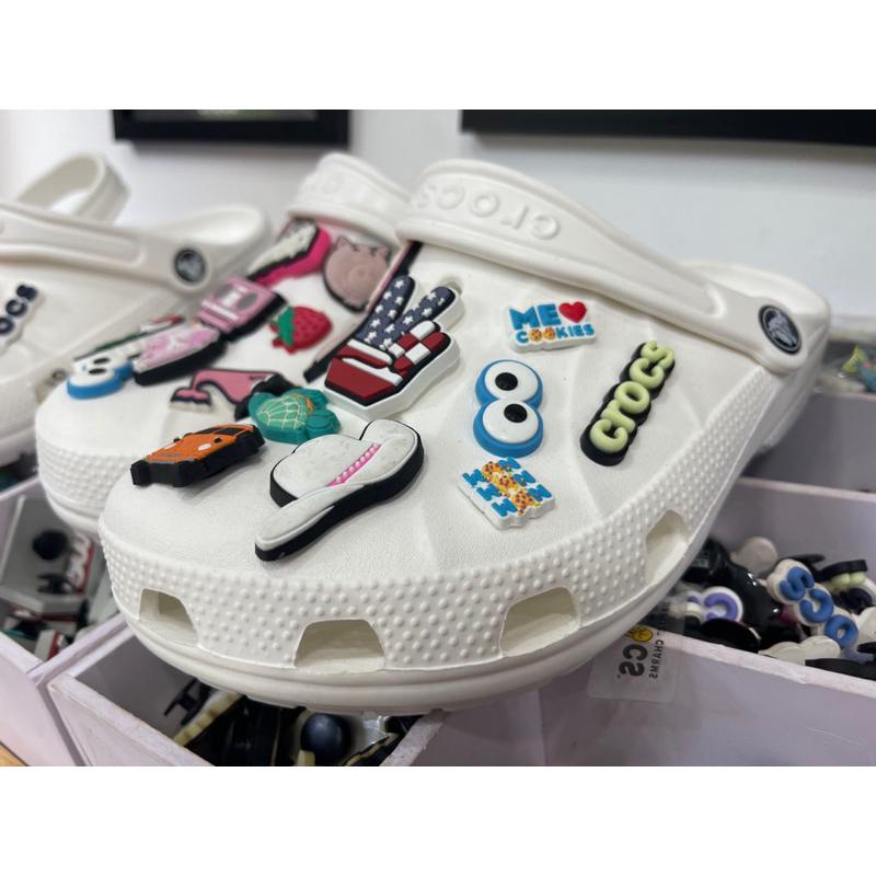 Crocs sục Trắng OG