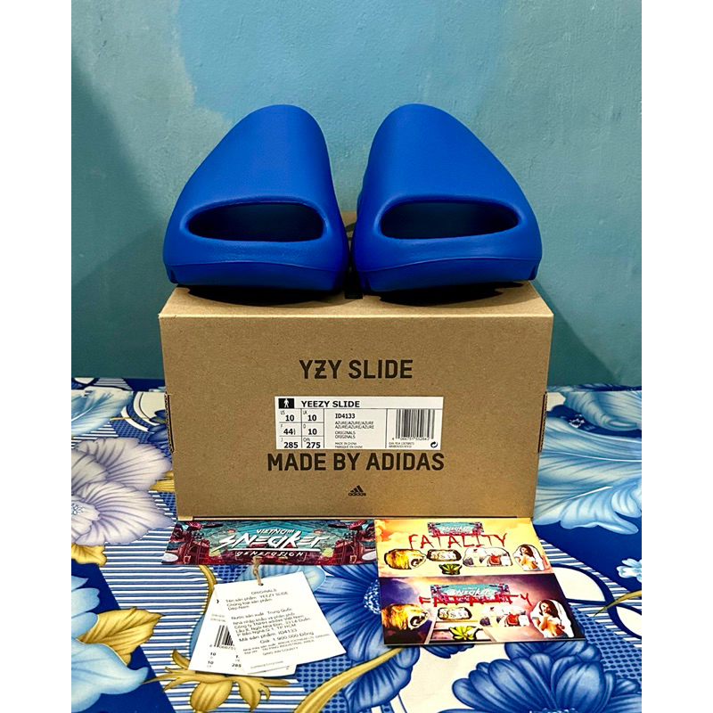 Dép adidas Yeezy Slide Azure ID4133 100% Authentic