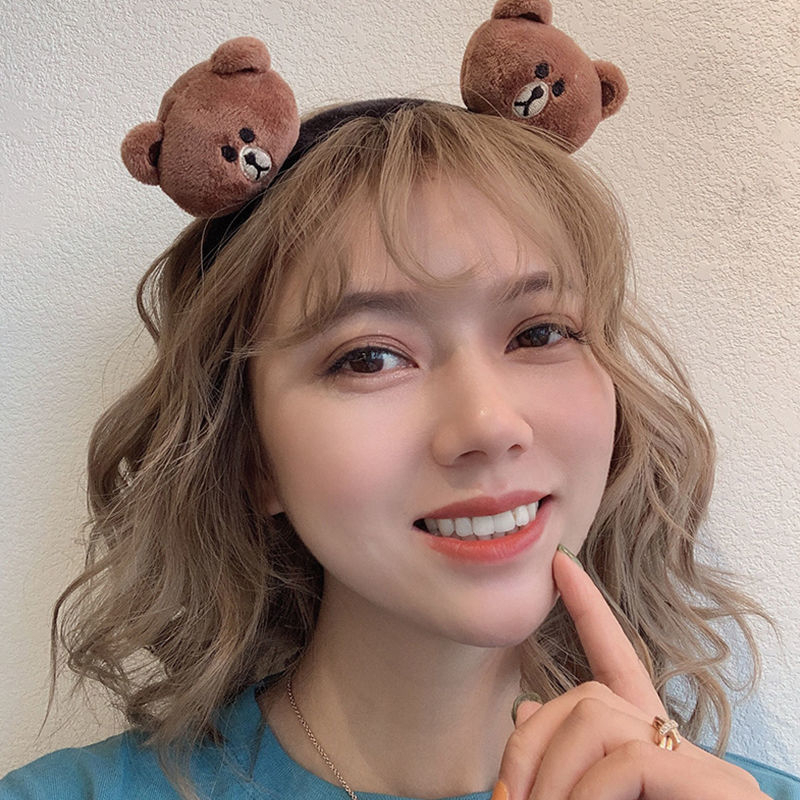 Cài tóc băng đô icon gấu thỏ vịt Brown Cony Sally cute Ulzzang đáng yêu