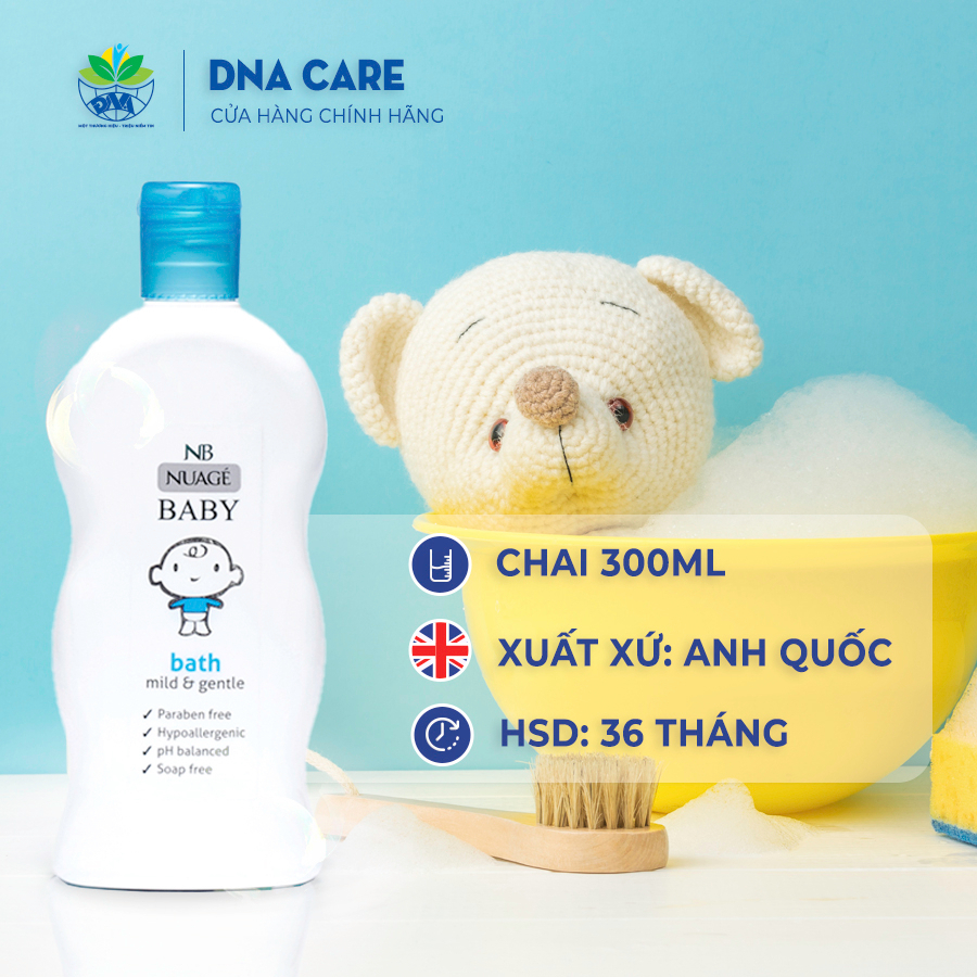 Sữa tắm cho bé NUAGE an toàn cho da chai 300ml
