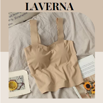 Áo Croptop 2 Dây Nữ, Áo Bra Có Đệm Ngực Co Dãn Thoáng Khí LAVERNA