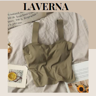 Áo Croptop 2 Dây Nữ, Áo Bra Có Đệm Ngực Co Dãn Thoáng Khí LAVERNA