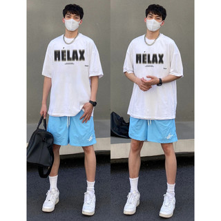 Áo thun nam PEARDODO cotton cổ tròn dáng rộng phong cách Mỹ thời trang mùa hè oversize
