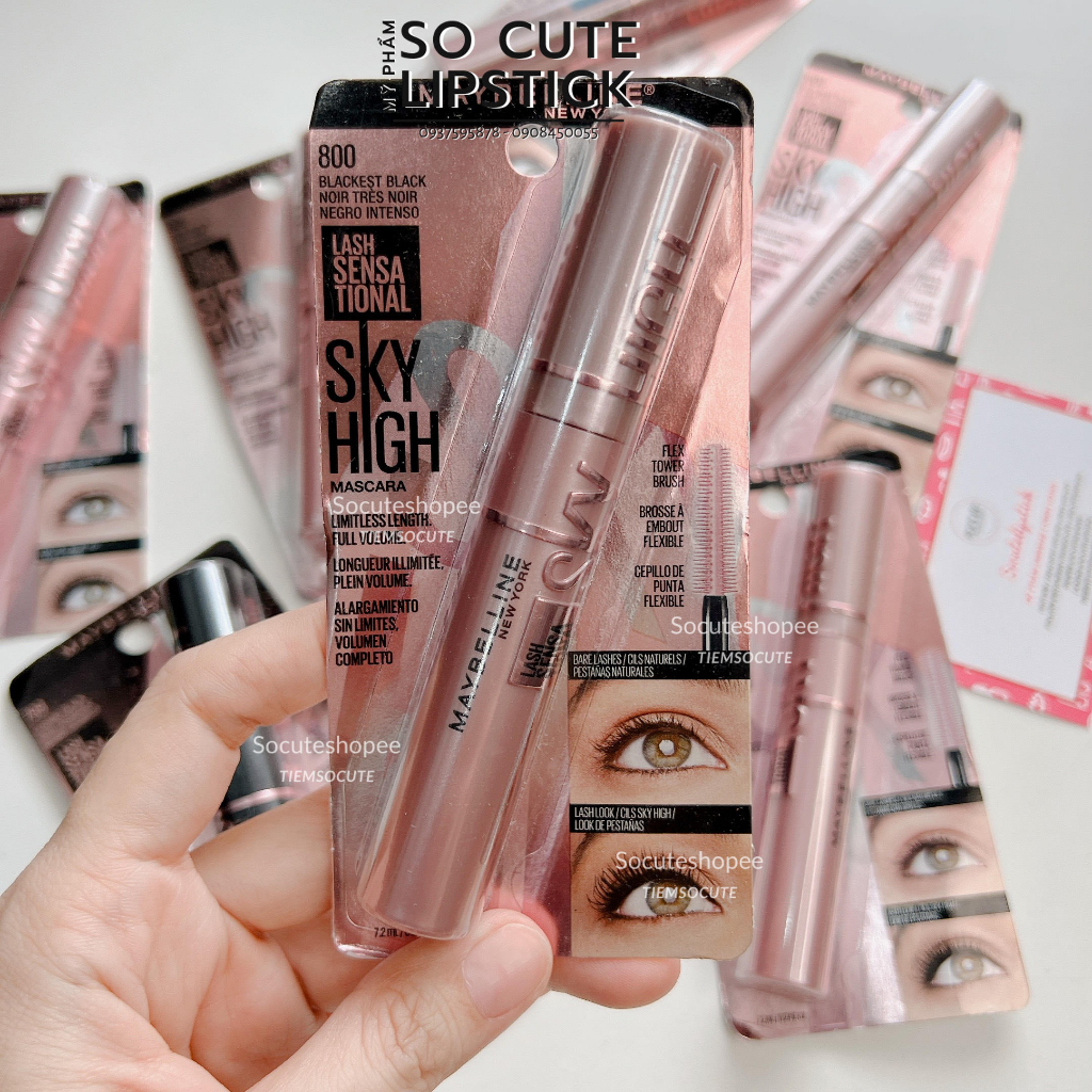 SẴN - Mascara Maybelline Sky High - Màu Đen Black