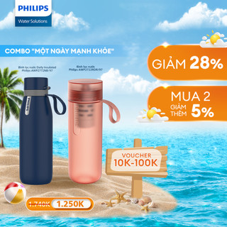Combo Bình Giữ Nhiệt Philips Insulated AWP2772NB/74 & Daily AWP2712RDR/97 Cho Một Ngày Khỏe Mạnh