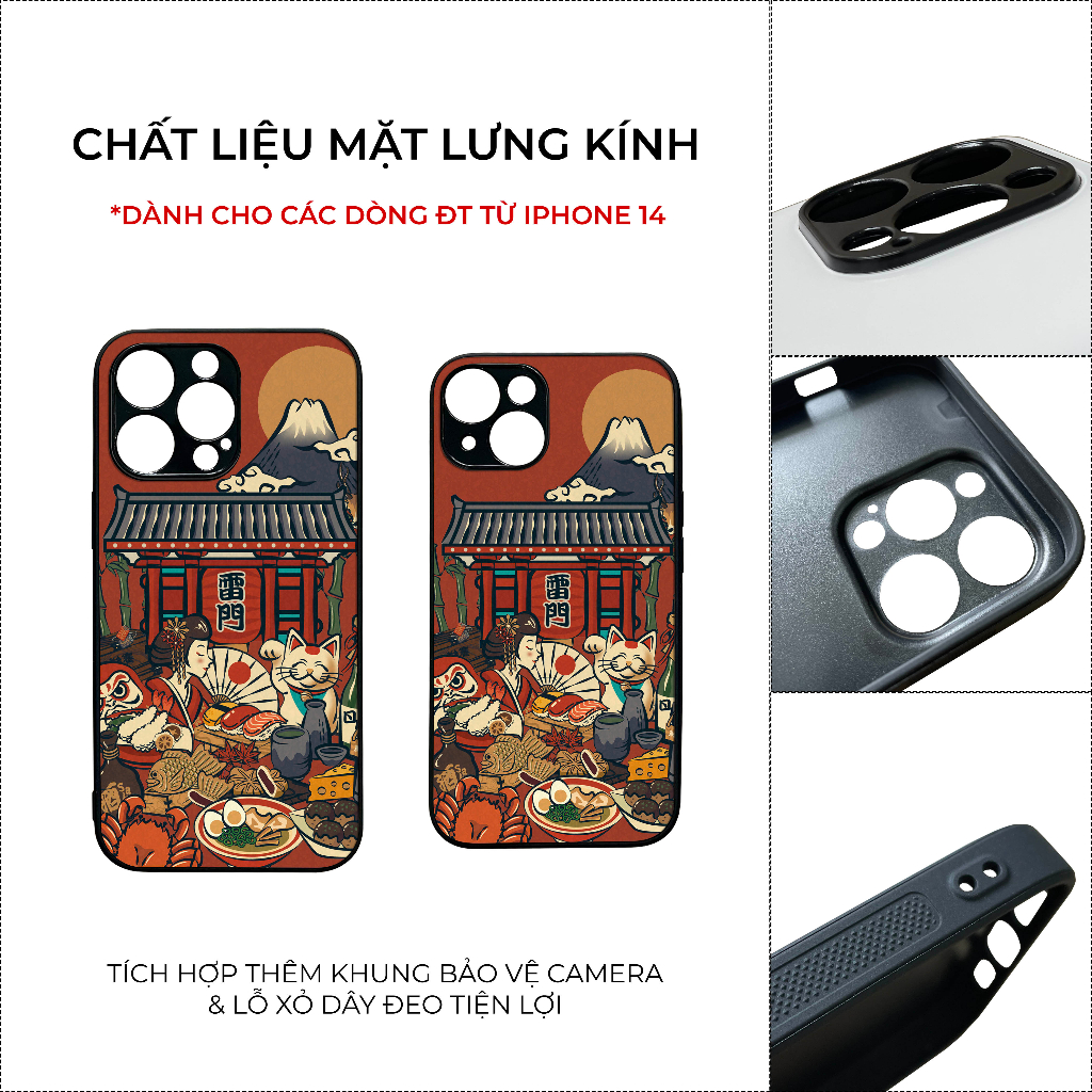 Ốp lưng Unique Case dành cho điện thoại iPhone phong cách Nhật Bản Japanese Style CHAT116