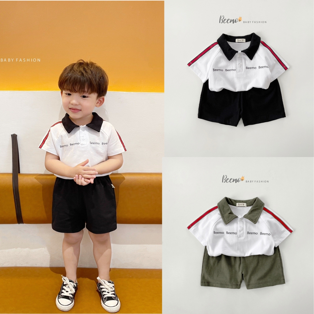 Bộ quần áo cho bé BEEMO 017B quần áo cho bé trai chất liệu cotton mềm mại,thấm mồ hôi cho bé,GOMEE KIDS