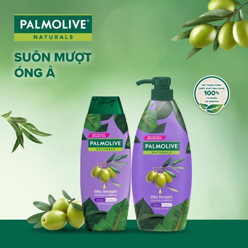 [Mã COSBAUXANH giảm 8% đơn 200K] Dầu gội xả Palmolive 600ml dưỡng ẩm bổ sung cho tóc khô, sơ