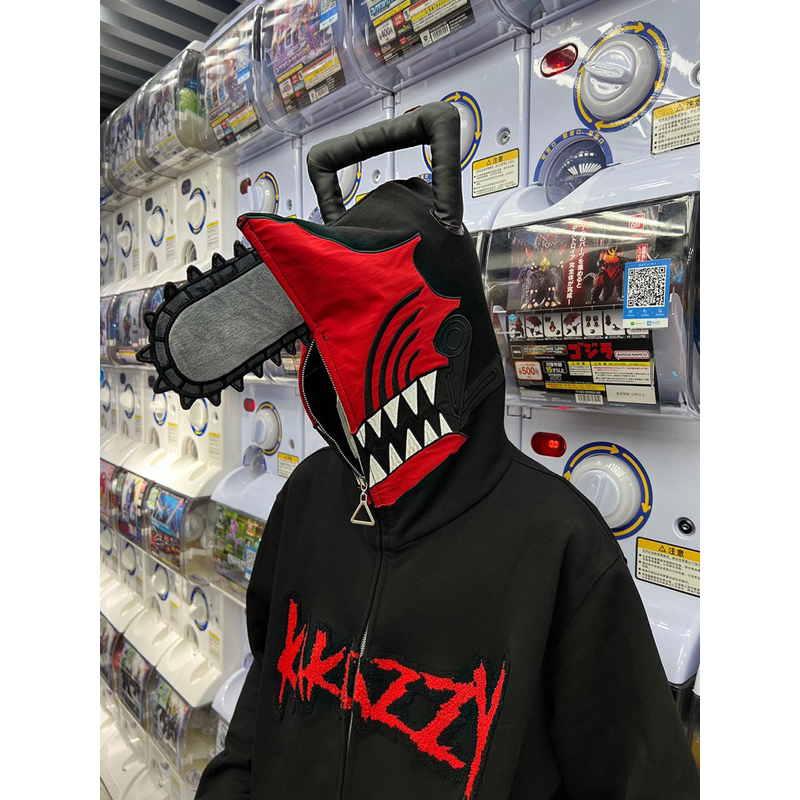 Chainsawman Full Zip Hoodie - Hoodie khoá kín mặt Denji Pochita anime cosplay