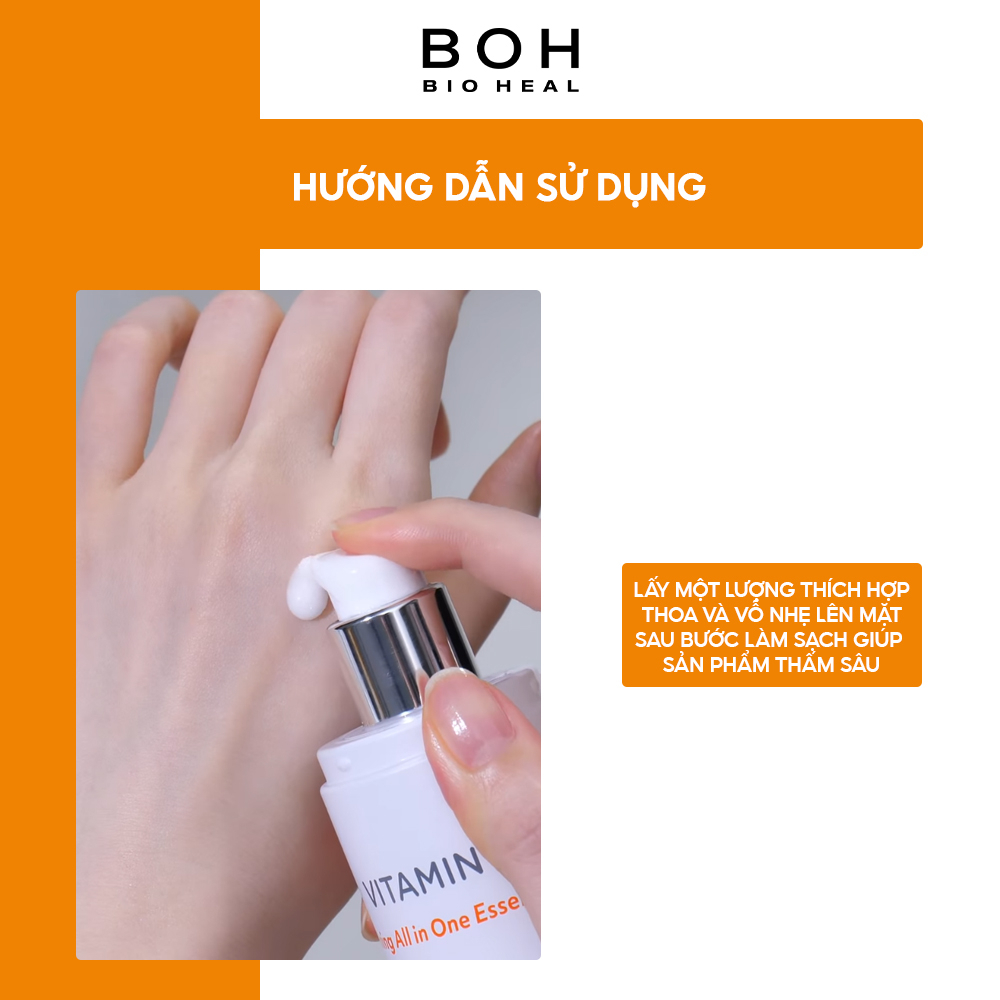 Tinh Chất Chiết Xuất Vitamin B12 Tăng Cường Sức Sống & Làm Sáng BIOHEAL BOH VITAMIN TONING ALL IN ONE ESSENCE 120ml