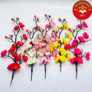 Cành đào cổ giả trang trí oản,giỏ quà ,phụ kiện chụp ảnh,decor tết