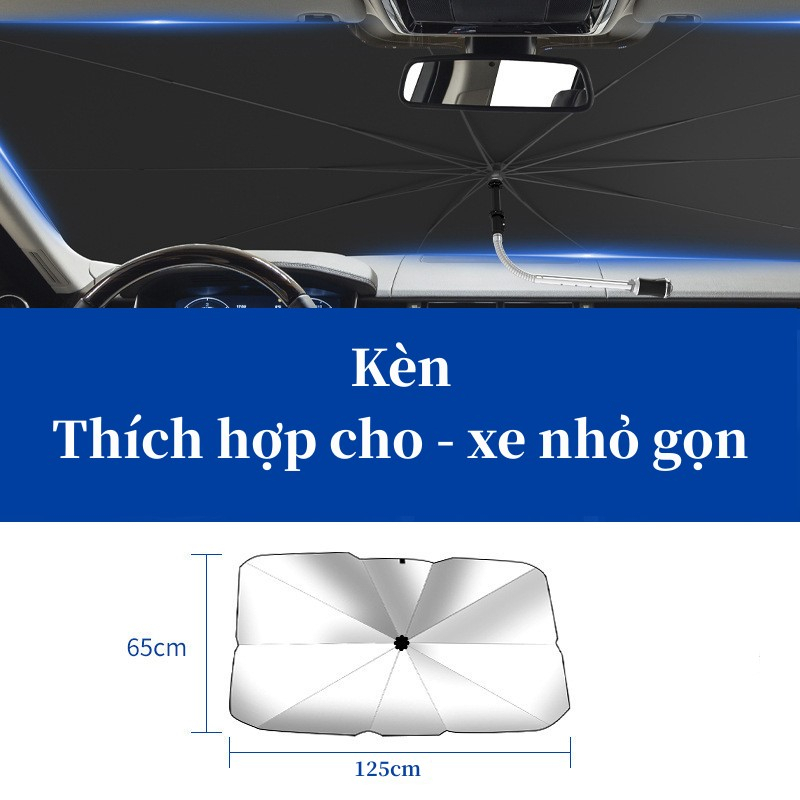 Ô Che Nắng Ô Tô Cao Cấp Dù che nắng kính lái Chống Tia UV Chắn Nắng Bảo Hành 6 Tháng