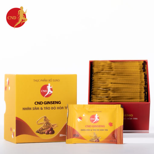 SP Thực phẩm bổ sung CND Ginseng nhân sâm & táo đỏ hòa tan