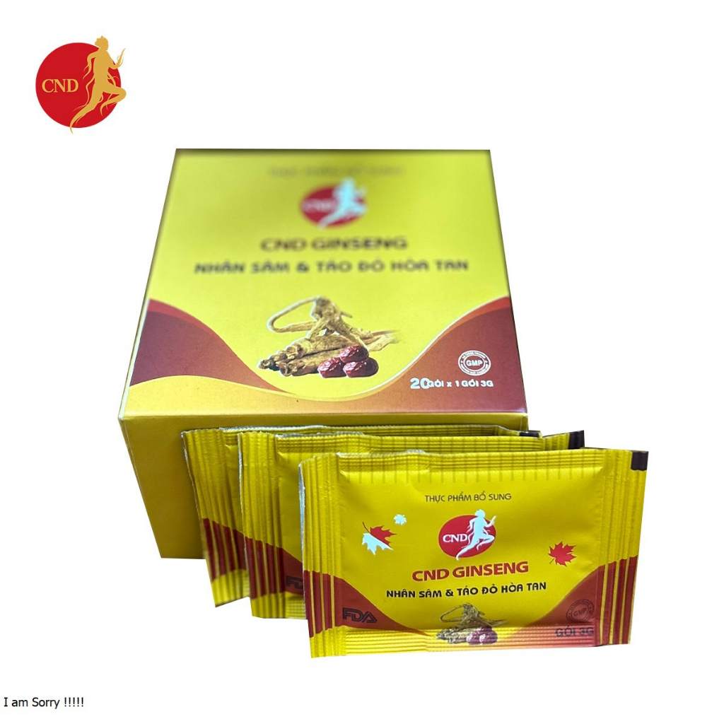 SP Thực phẩm bổ sung CND Ginseng nhân sâm & táo đỏ hòa tan