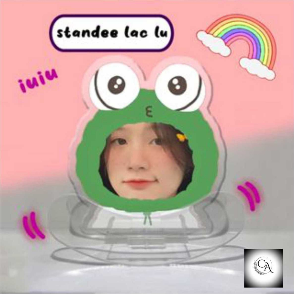 Standee ghép chibi lăc lư lật đật dễ thương, mẫu ghép chibi, standee mica trong dễ thương, hình dễ thương