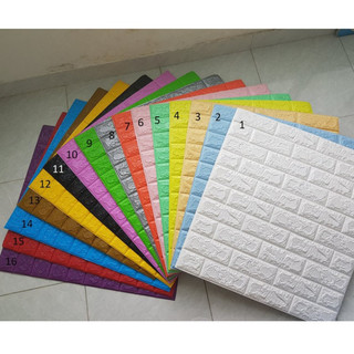 HCM Sỉ - Giấy/Xốp Dán Tường Giả Gạch 4mm Cao Cấp Cách Âm Cách Nhiệt Giá Rẻ Nhất Tốt Nhất
