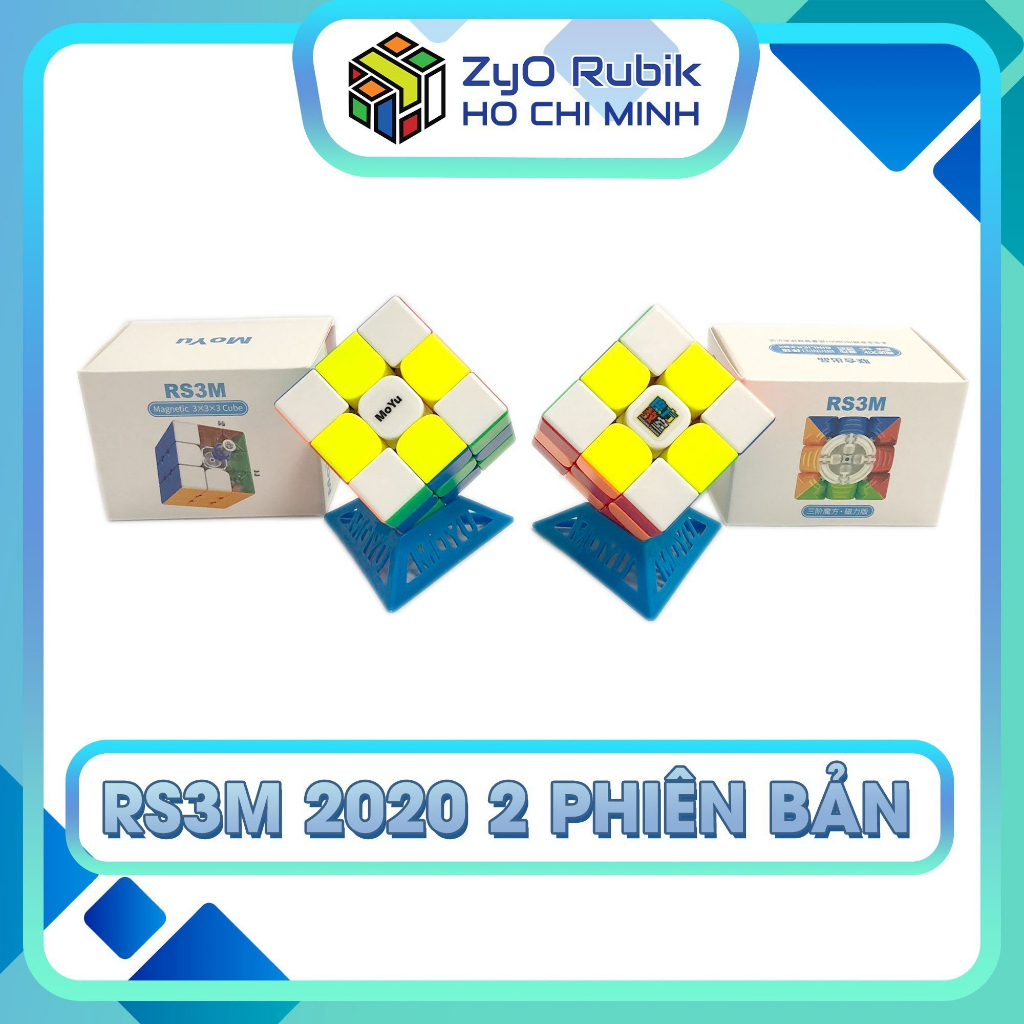 Rubik RS3M 2020 2 Phiên Bản Stickerless Có nam châm - Đồ chơi phát triển trí tuệ - Zyo Rubik Hồ Chí Minh