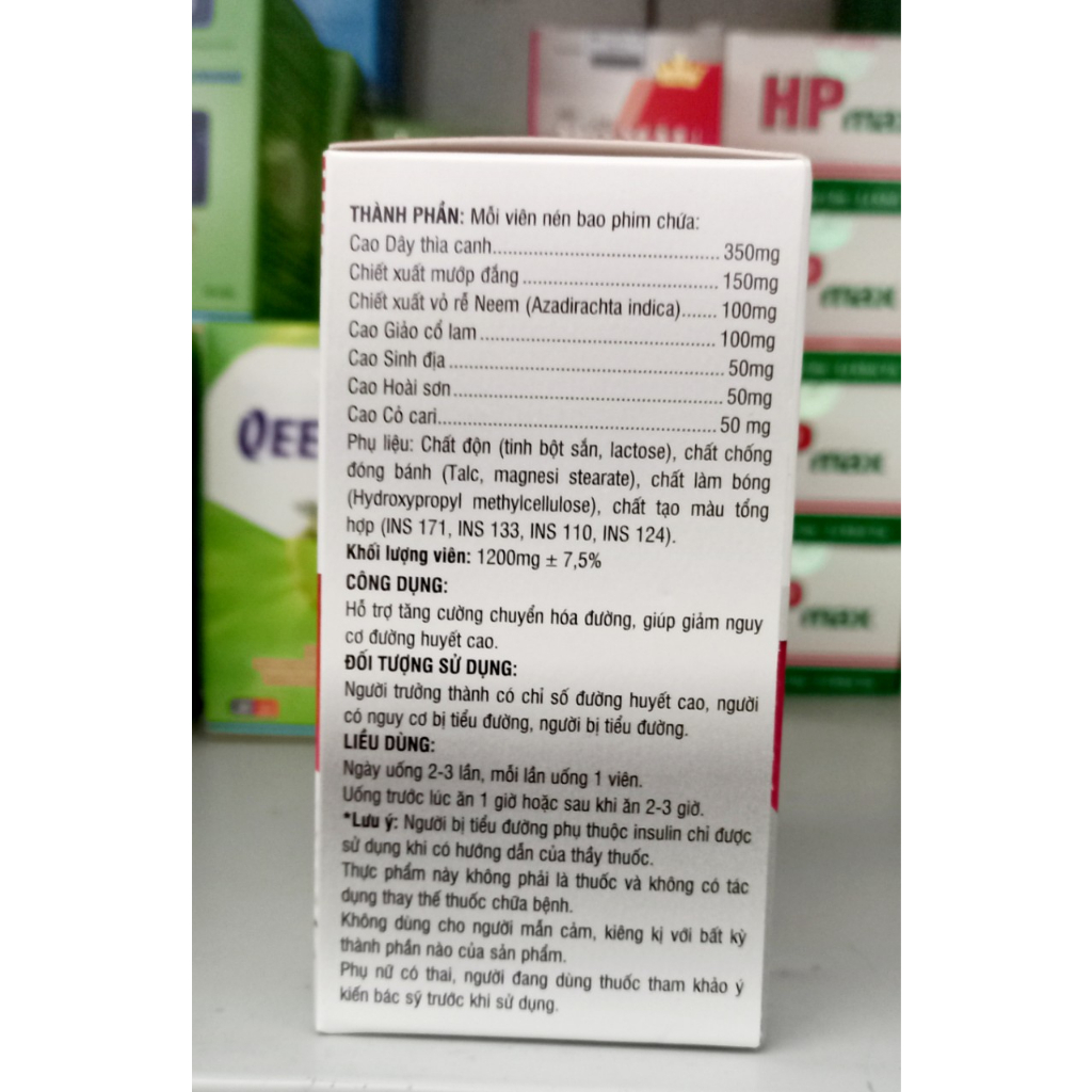 Viên uống Huyết Đường Kingphar - Giúp kiểm soát đường huyết , giảm đường huyết , giảm nguy cơ biến chứng tiểu đường.
