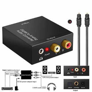 Hộp Chuyển Đổi tín hiệu âm thanh Quang OPTICAL sang Audio AV (tặng kèm cáp quang)
