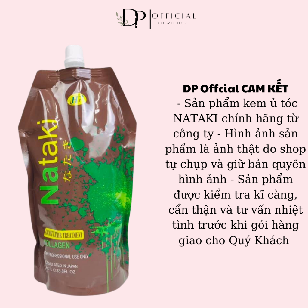 Kem Hấp Ủ tóc siêu mượt NATAKI COLLAGEN 1000ml