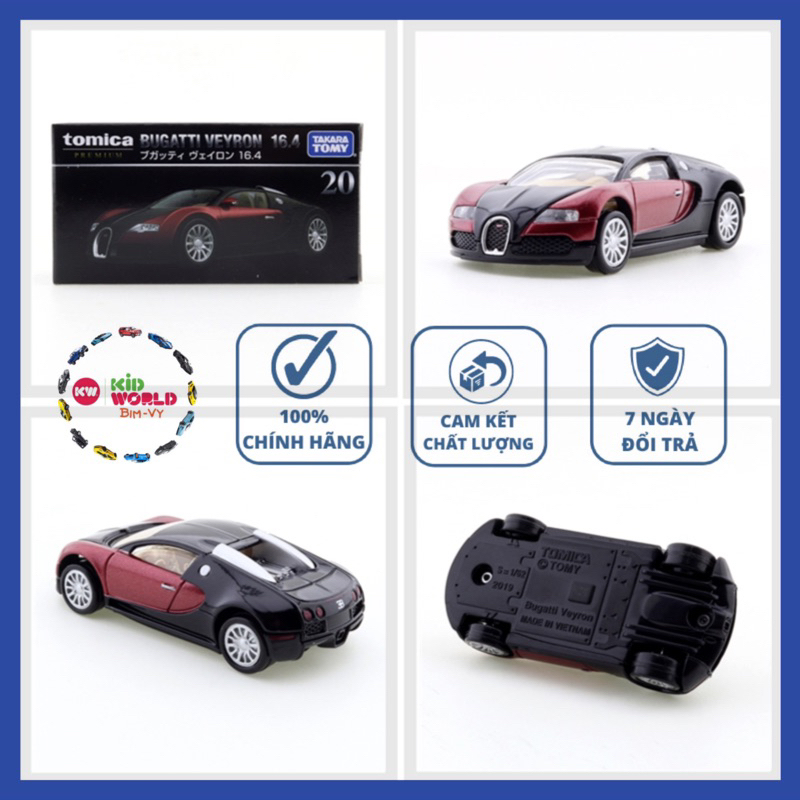 Xe mô hình Tomica Premium Bugatti Veyron 16.4. MS: 023. Tỷ lệ 1:62.