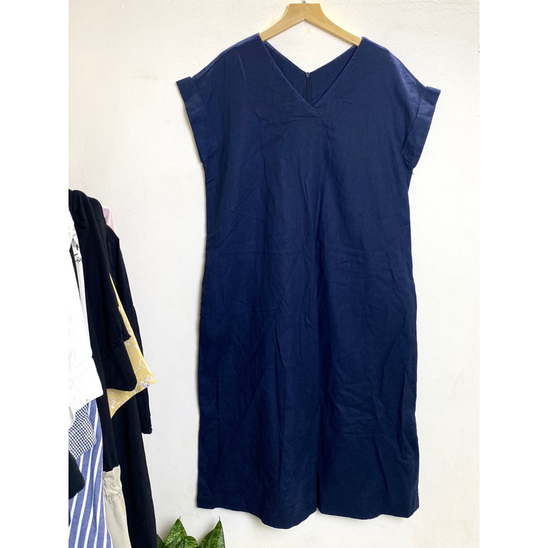 [2hand] Đầm si linen