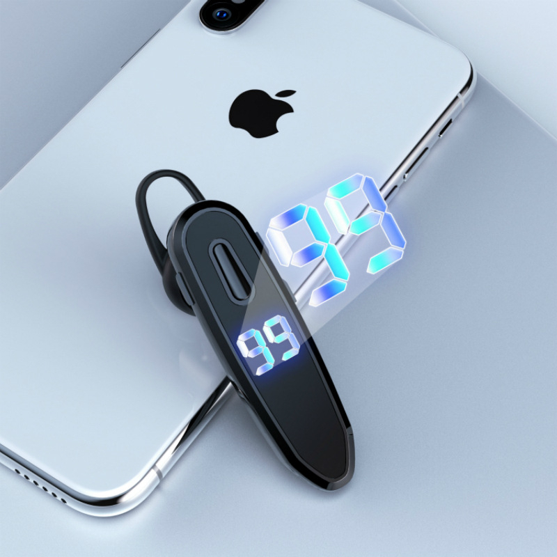 Tai Nghe Bluetooth 5.0 Pin 300mAh , Đàm Thoại - Nghe Nhạc Lên Đến 30 Giờ , Hiển Thị Led Báo % Pin .