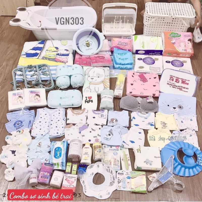 (Tặng 21món giá 0₫) COMBO 40 MÓN ĐI SINH CHO MẸ VÀ BÉ SIÊU ĐẦY ĐỦ😍😍