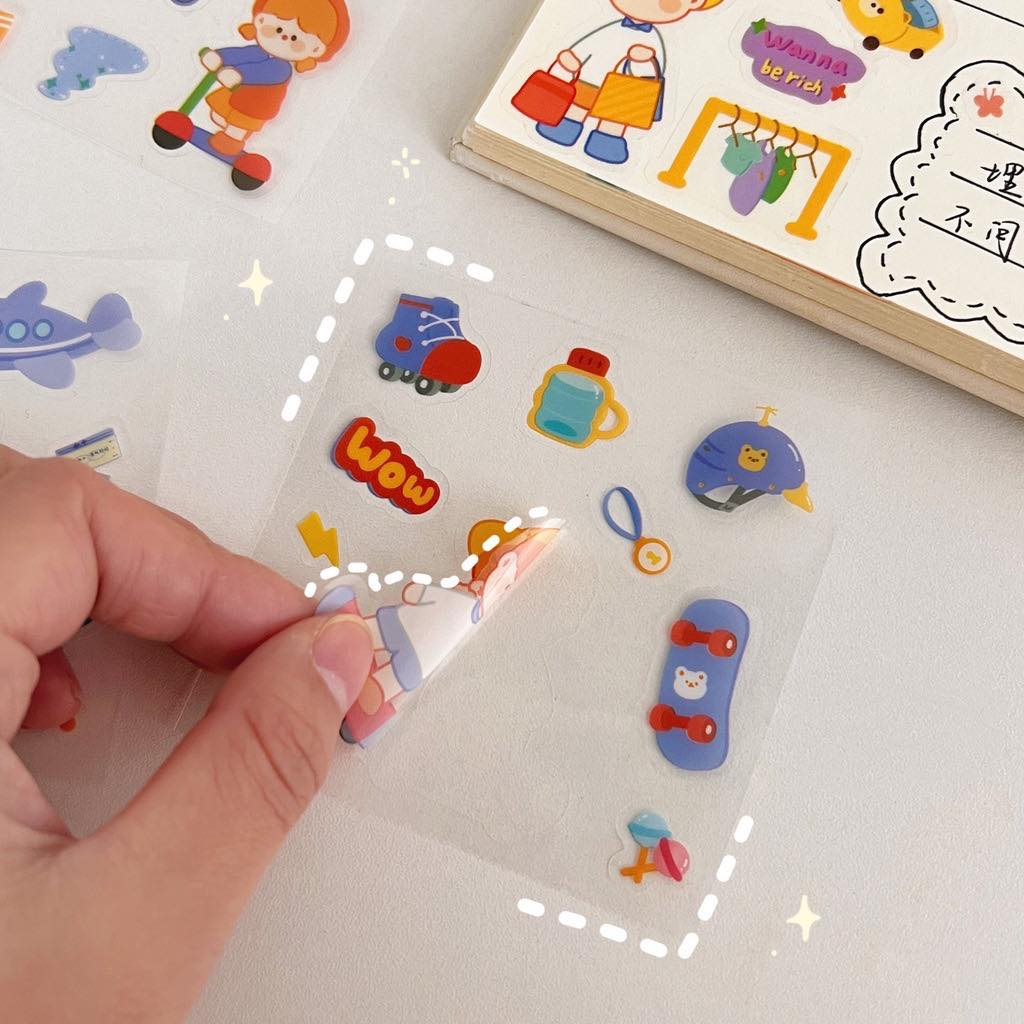 Set sticker 25 tấm trang trí dễ thương